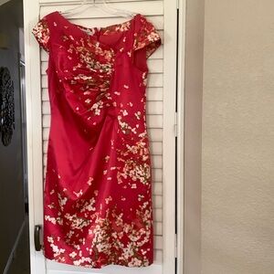 Kay Unger Size 8 orange/red dress